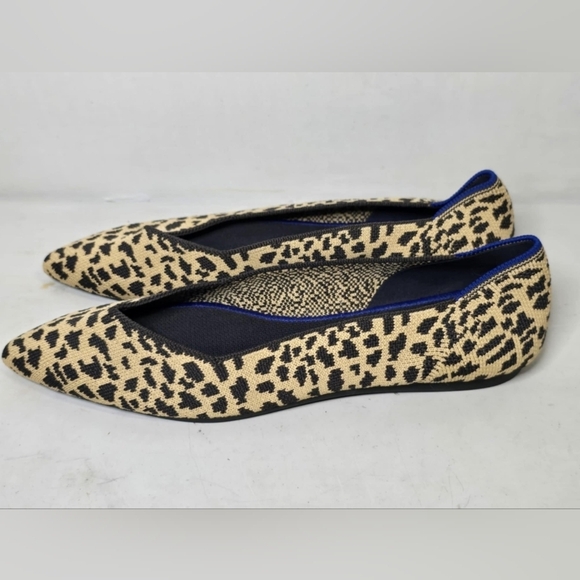 Rothy’s The Point Leopard Flats SZ 10 - Picture 2 of 8